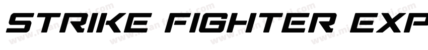 Strike Fighter Expanded Expanded字体转换